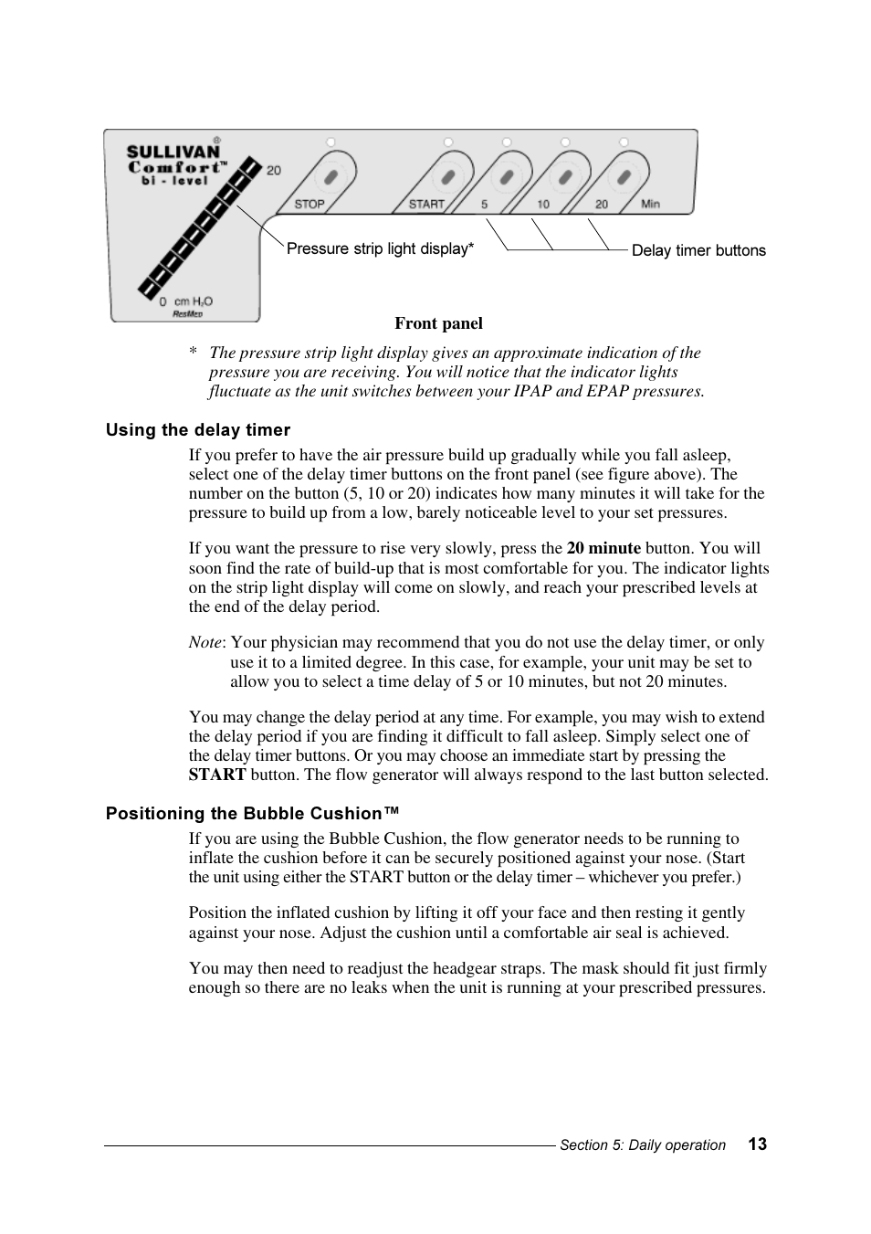 ResMed Sullivan Comfort User Manual | Page 13 / 26