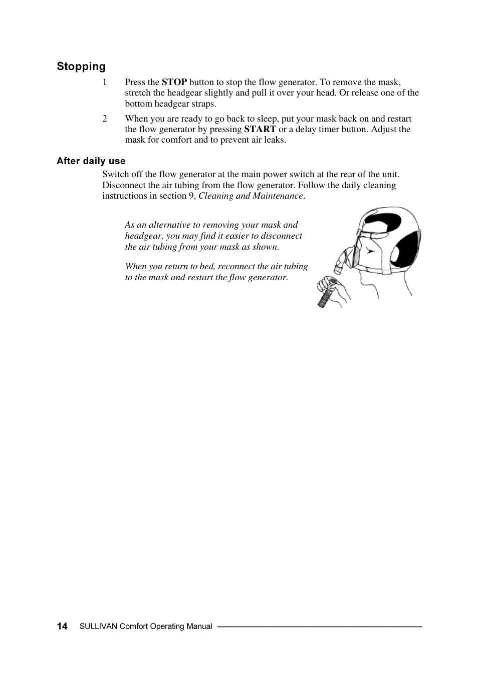 ResMed Sullivan Comfort User Manual | Page 14 / 26