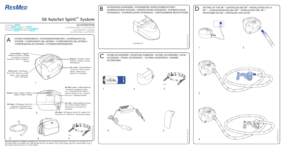 ResMed escape s8 User Manual | 358 pages