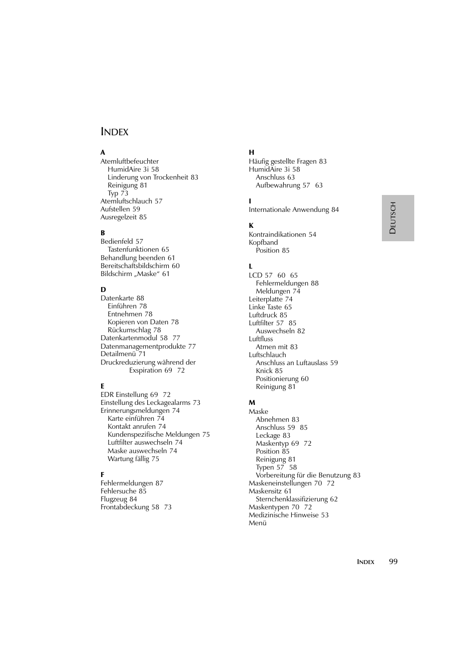 ResMed escape s8 User Manual | Page 103 / 358