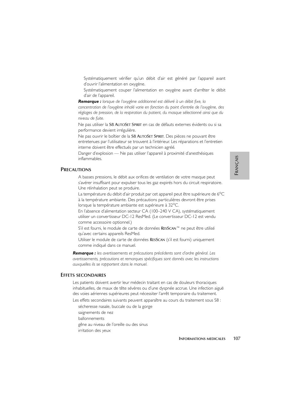 ResMed escape s8 User Manual | Page 111 / 358