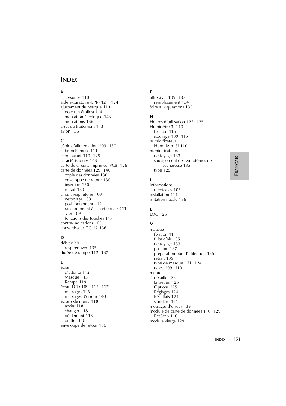 ResMed escape s8 User Manual | Page 155 / 358