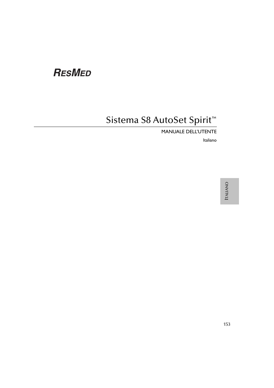 Sistema s8 autoset spirit | ResMed escape s8 User Manual | Page 157 / 358