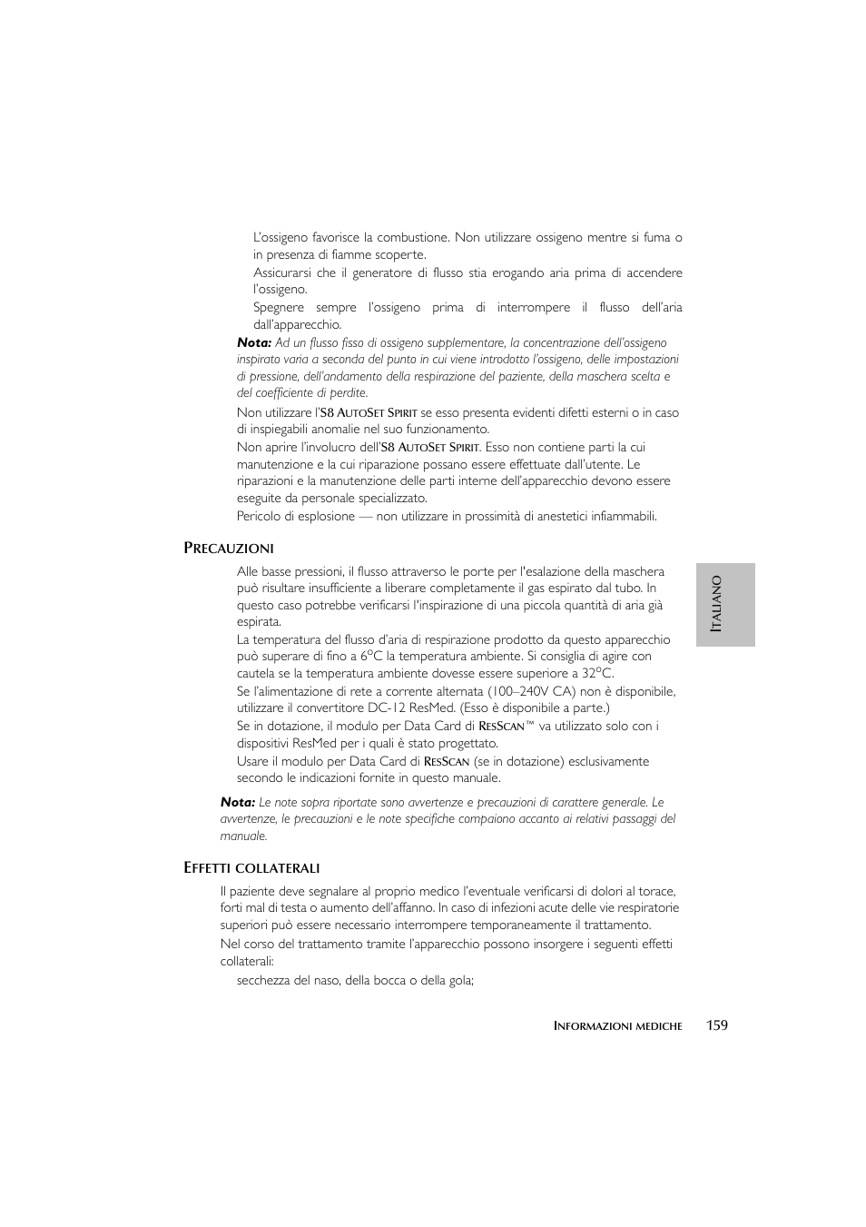 ResMed escape s8 User Manual | Page 163 / 358