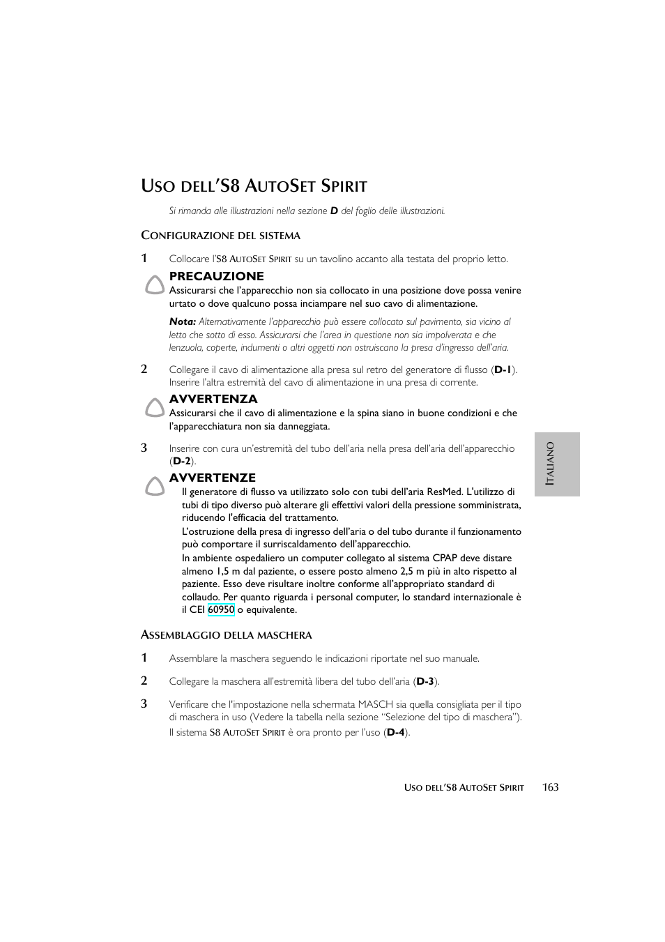 S8 a, Dell, Pirit | ResMed escape s8 User Manual | Page 167 / 358