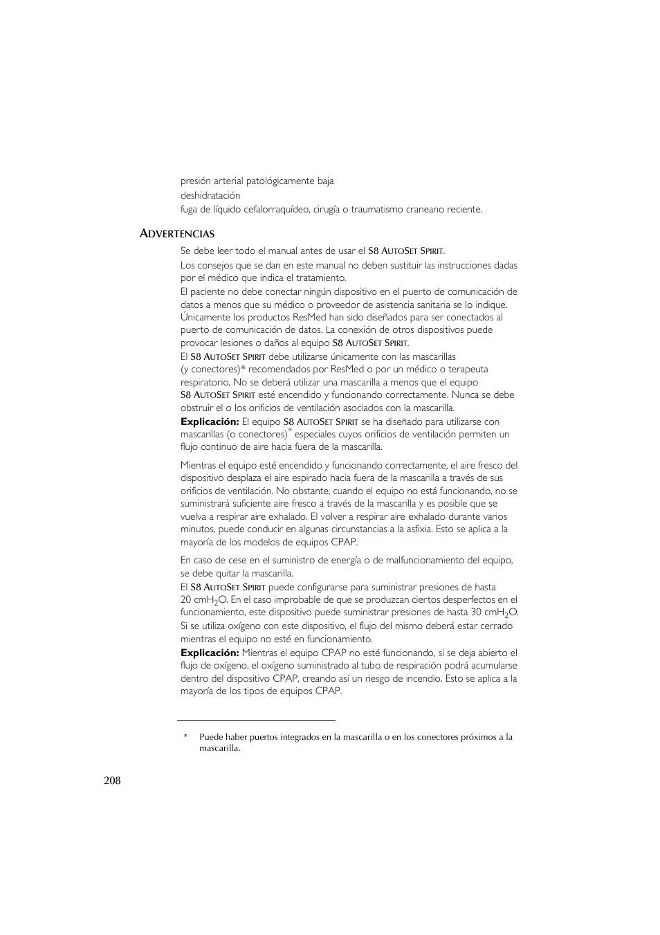 ResMed escape s8 User Manual | Page 212 / 358