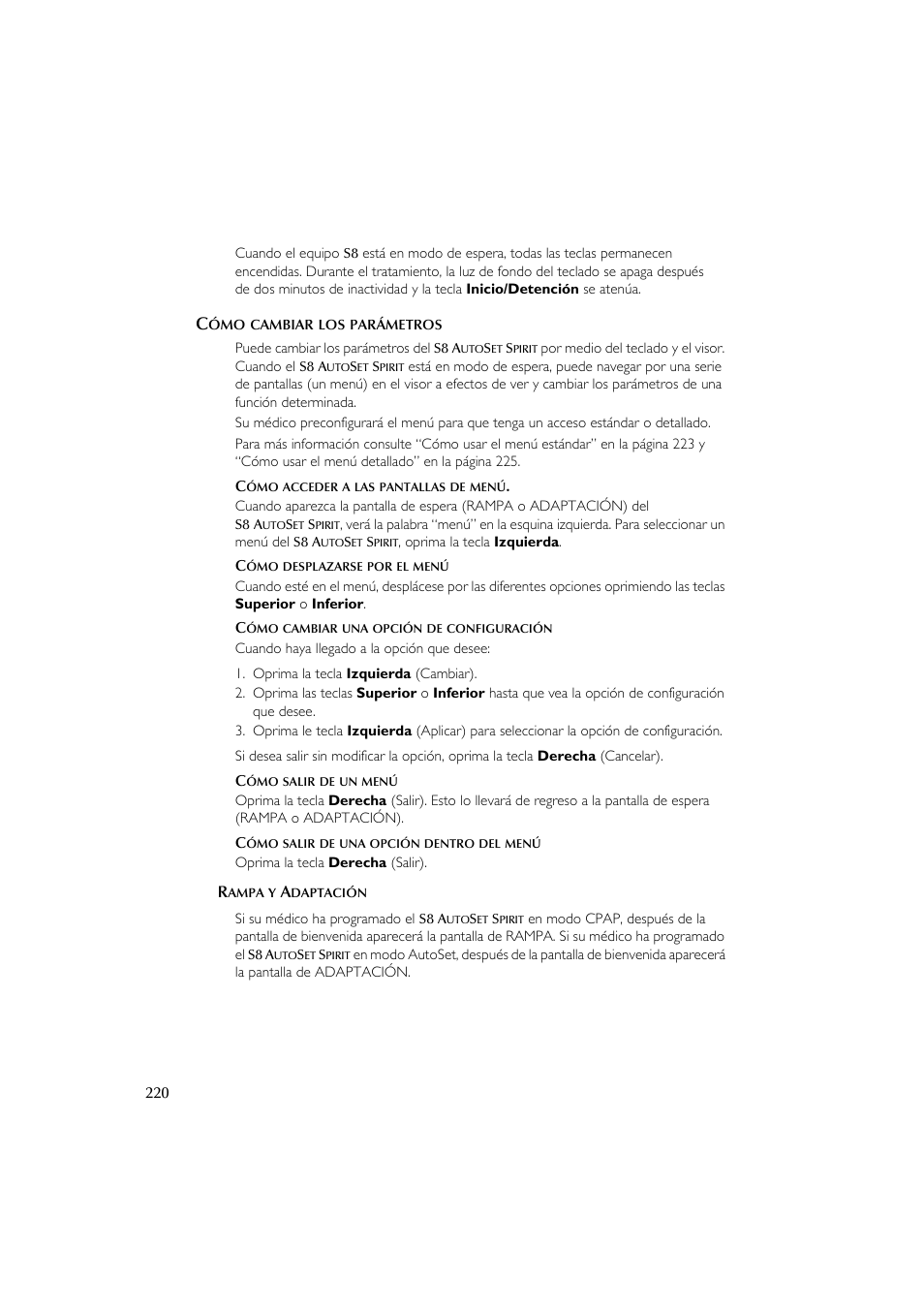 ResMed escape s8 User Manual | Page 224 / 358