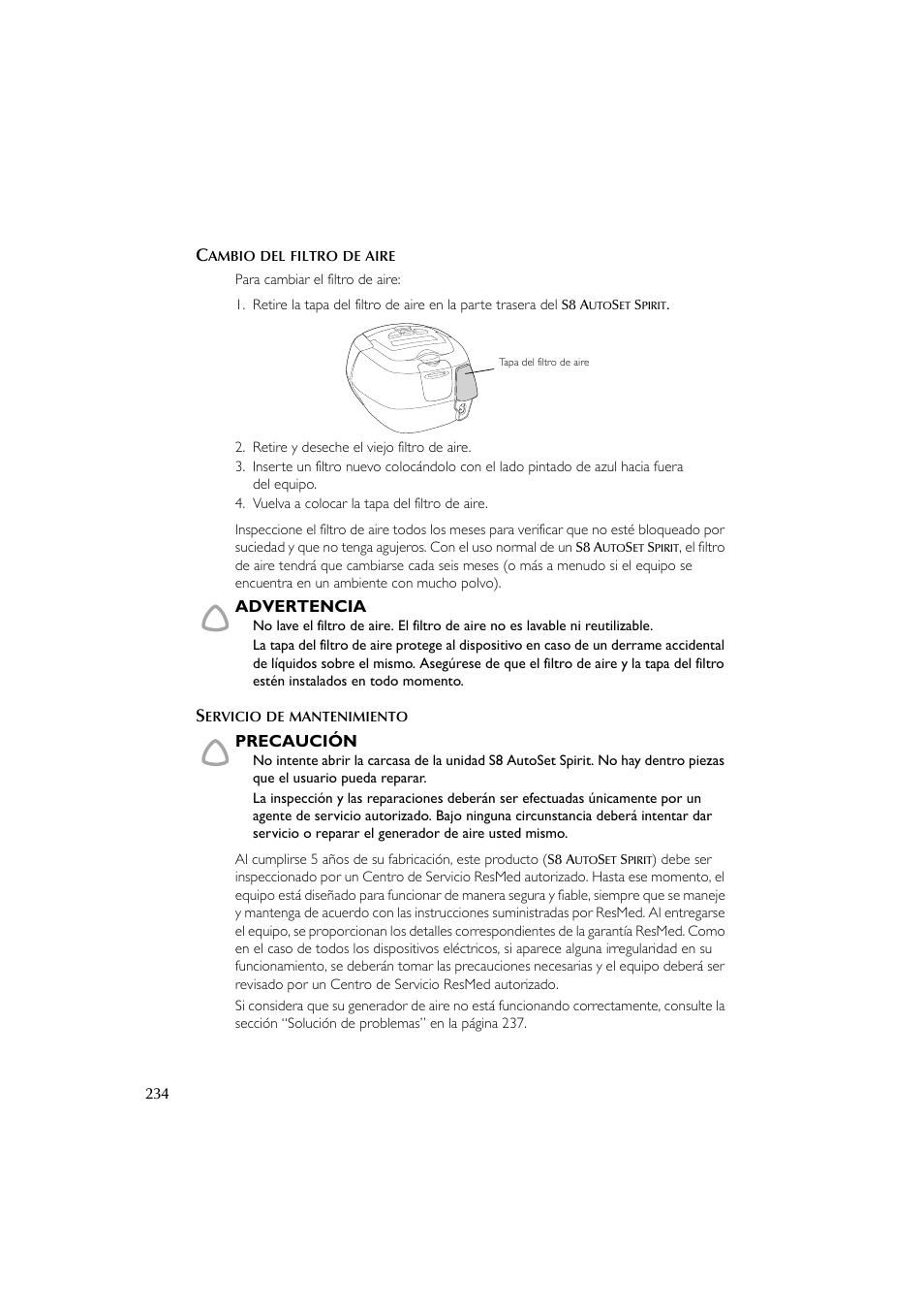 ResMed escape s8 User Manual | Page 238 / 358