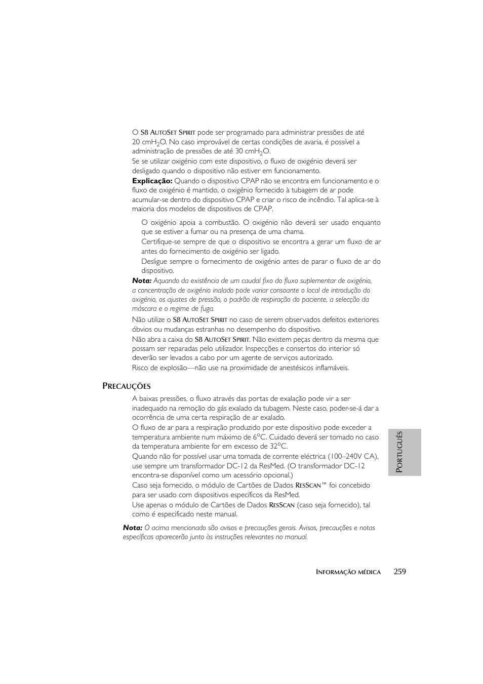 ResMed escape s8 User Manual | Page 263 / 358