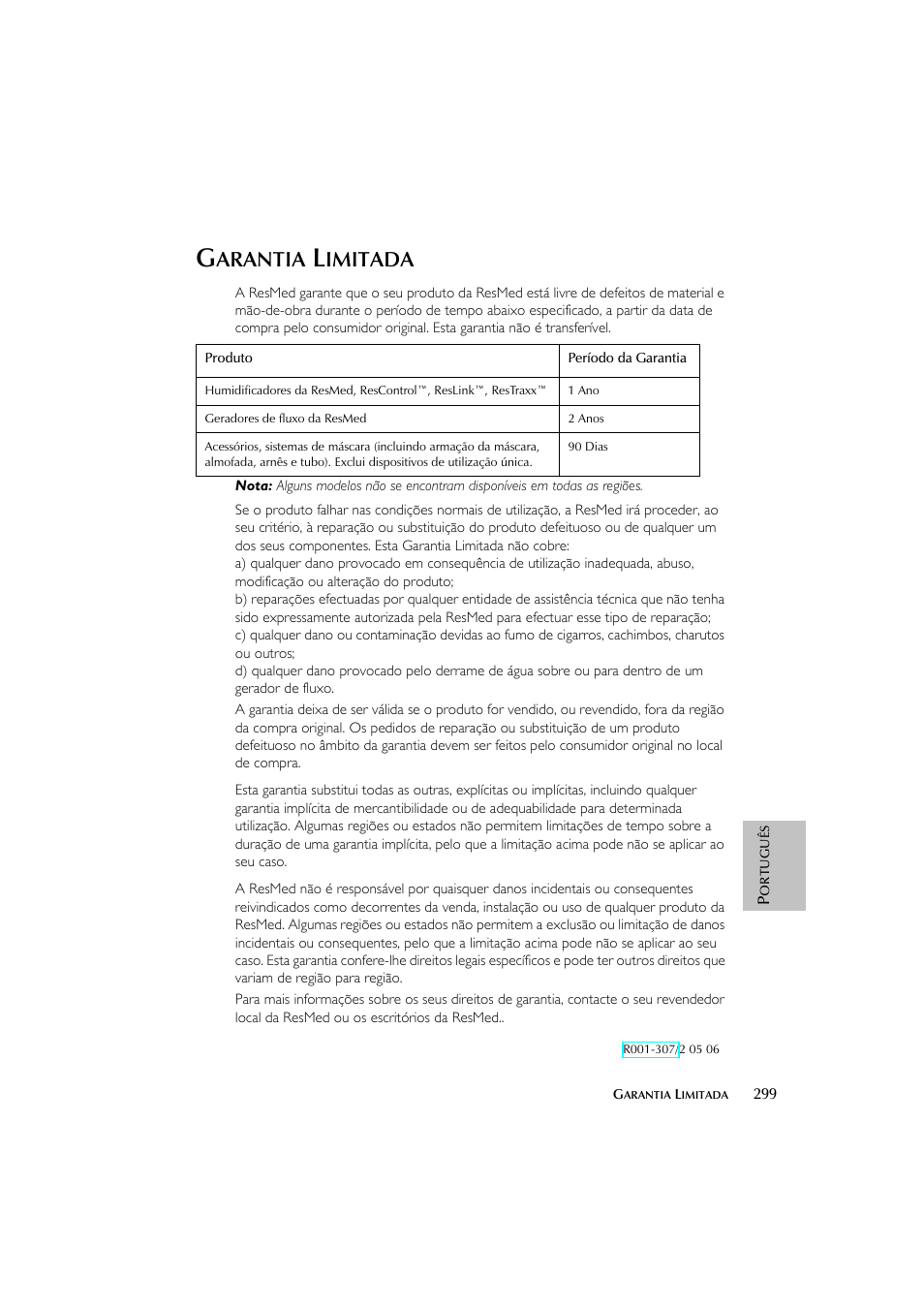 Arantia, Imitada | ResMed escape s8 User Manual | Page 303 / 358