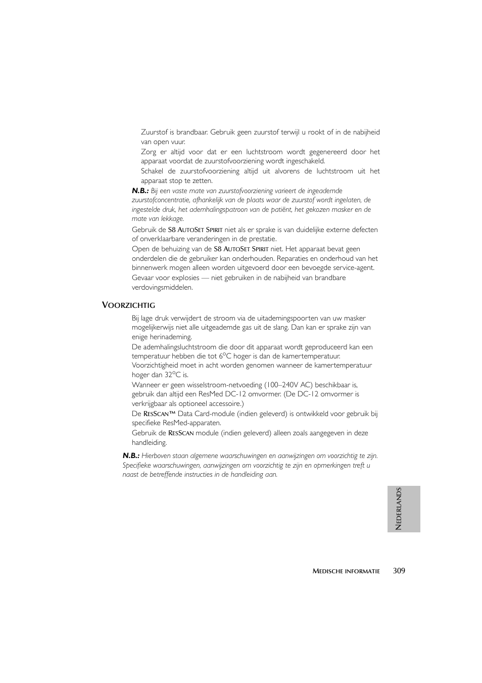 ResMed escape s8 User Manual | Page 313 / 358