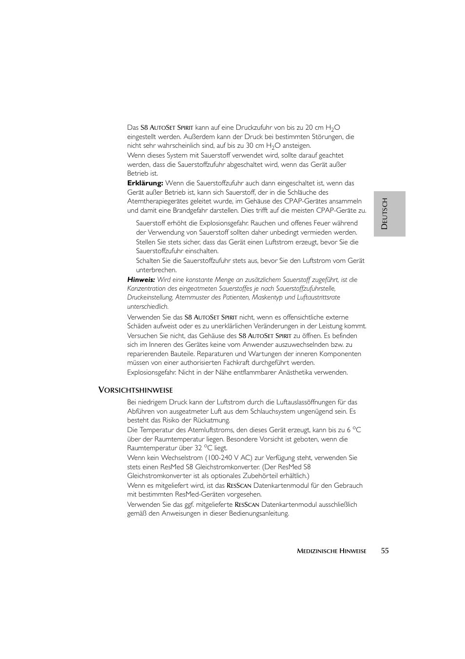 ResMed escape s8 User Manual | Page 59 / 358