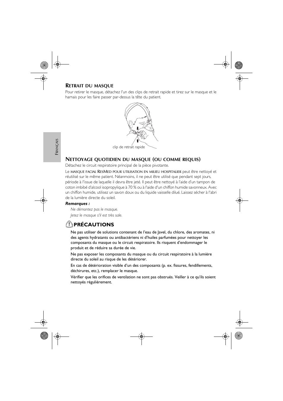 ResMed Hospital Full Face Mask User Manual | Page 16 / 48