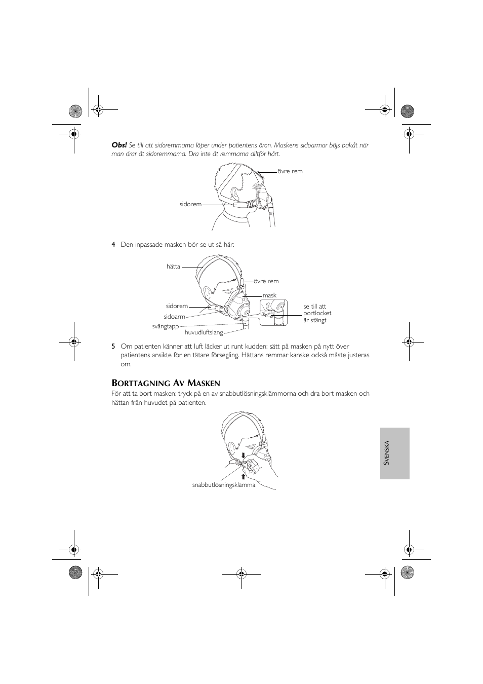 ResMed Hospital Full Face Mask User Manual | Page 39 / 48