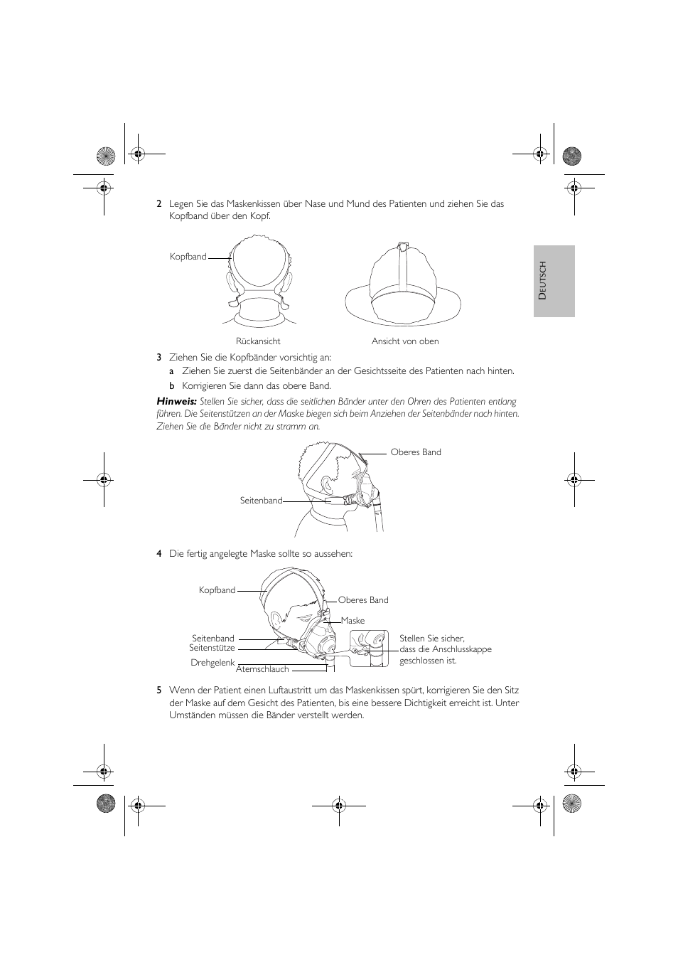 ResMed Hospital Full Face Mask User Manual | Page 9 / 48