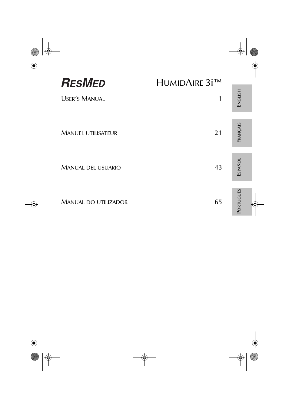 Umid | ResMed HumidAire 3i User Manual | Page 4 / 91