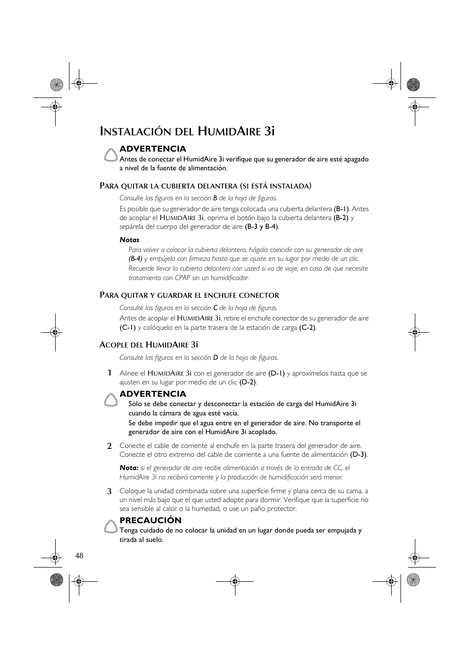Nstalación, Umid | ResMed HumidAire 3i User Manual | Page 53 / 91