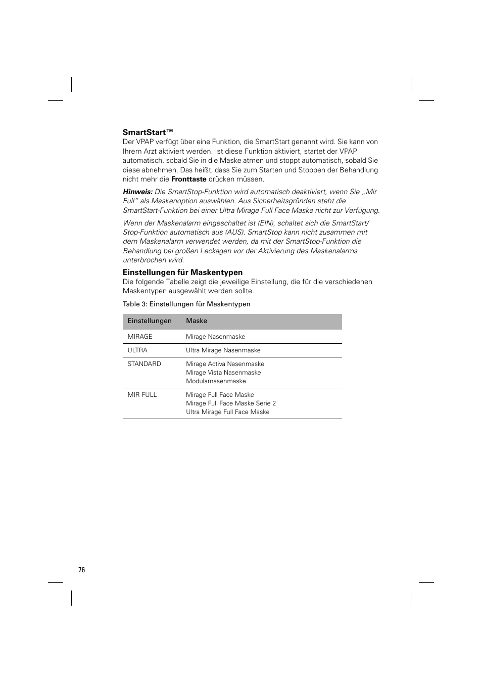 ResMed VPAP III & III ST User Manual | Page 82 / 348