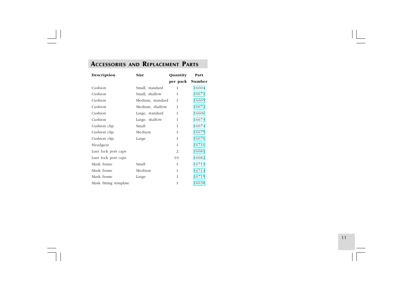 ResMed Mirage NV Full Face Mask Series 2 User Manual | Page 13 / 83