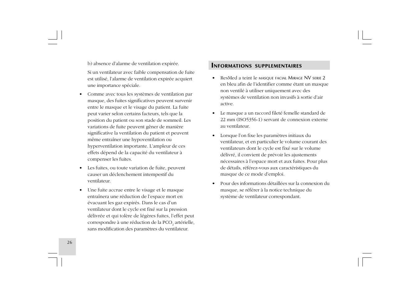 ResMed Mirage NV Full Face Mask Series 2 User Manual | Page 28 / 83