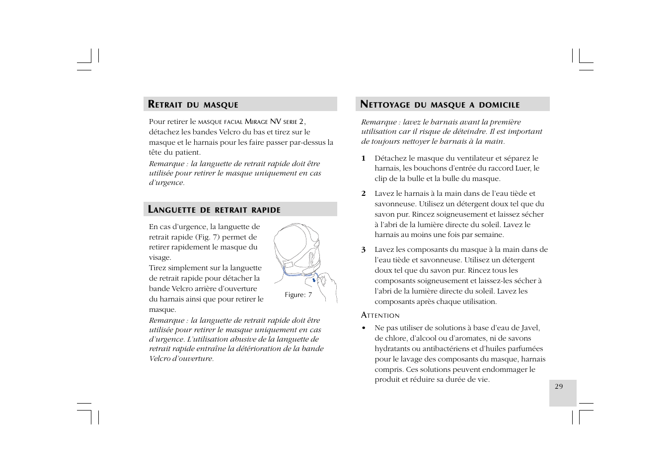 ResMed Mirage NV Full Face Mask Series 2 User Manual | Page 31 / 83