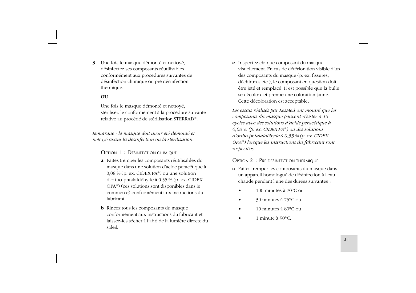 ResMed Mirage NV Full Face Mask Series 2 User Manual | Page 33 / 83