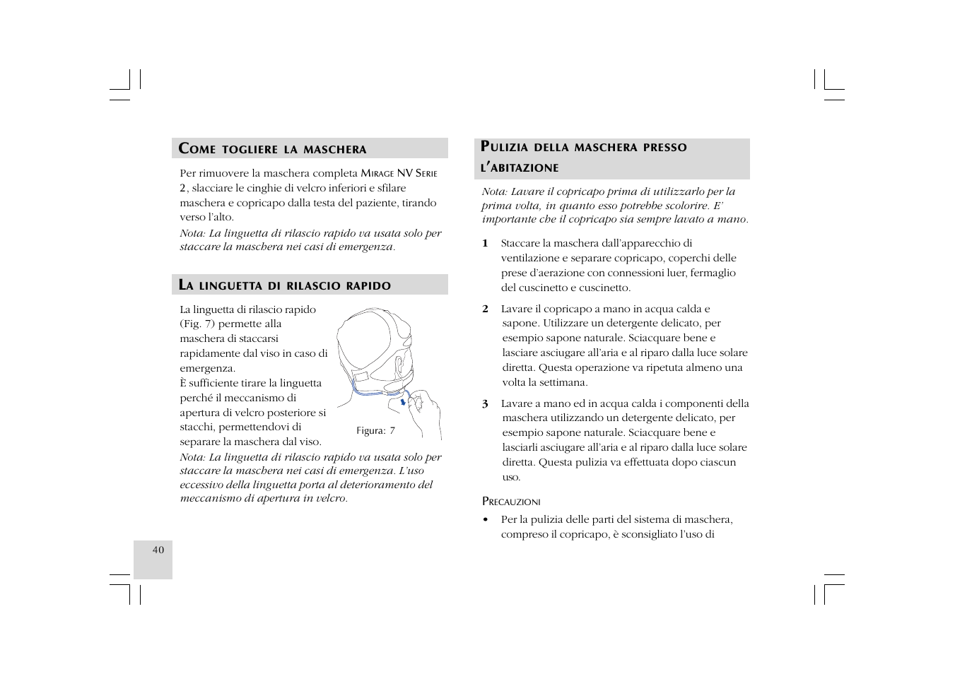 ResMed Mirage NV Full Face Mask Series 2 User Manual | Page 42 / 83