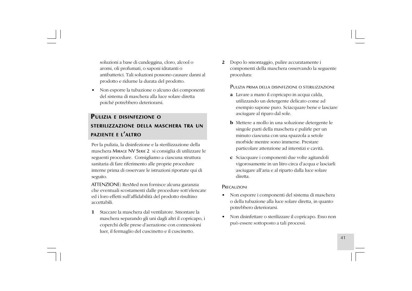 ResMed Mirage NV Full Face Mask Series 2 User Manual | Page 43 / 83