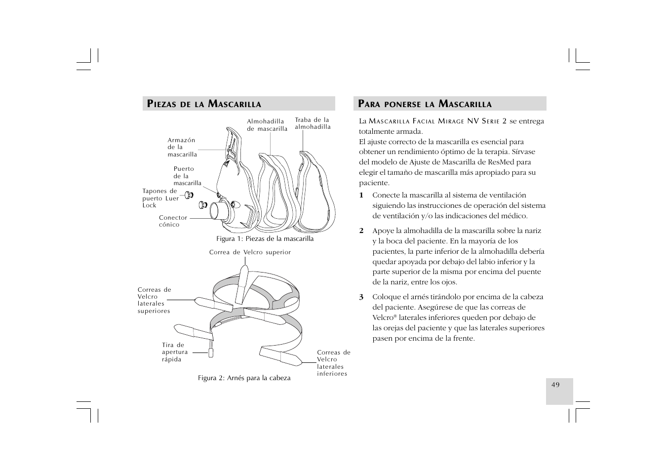 ResMed Mirage NV Full Face Mask Series 2 User Manual | Page 51 / 83