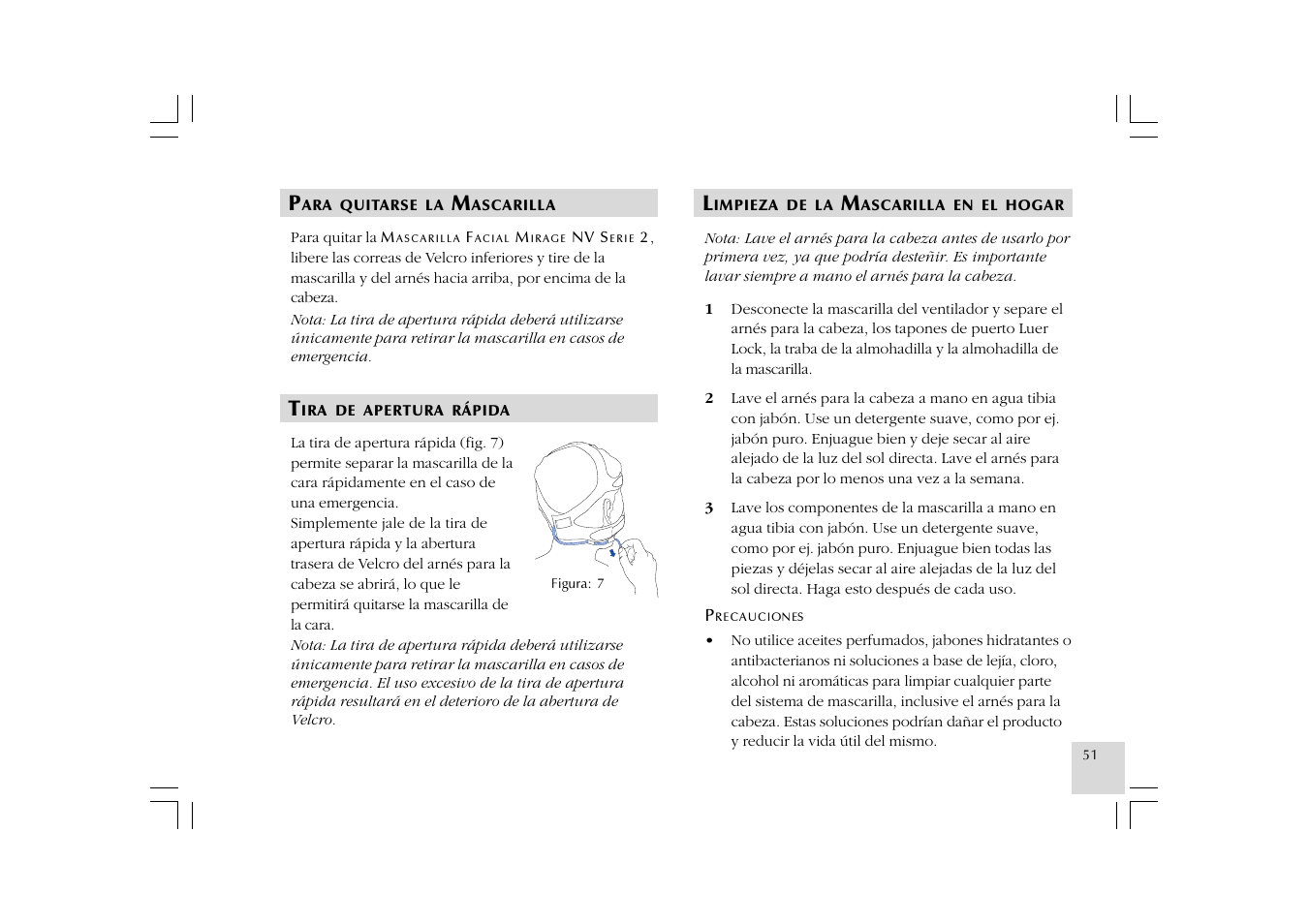 ResMed Mirage NV Full Face Mask Series 2 User Manual | Page 53 / 83