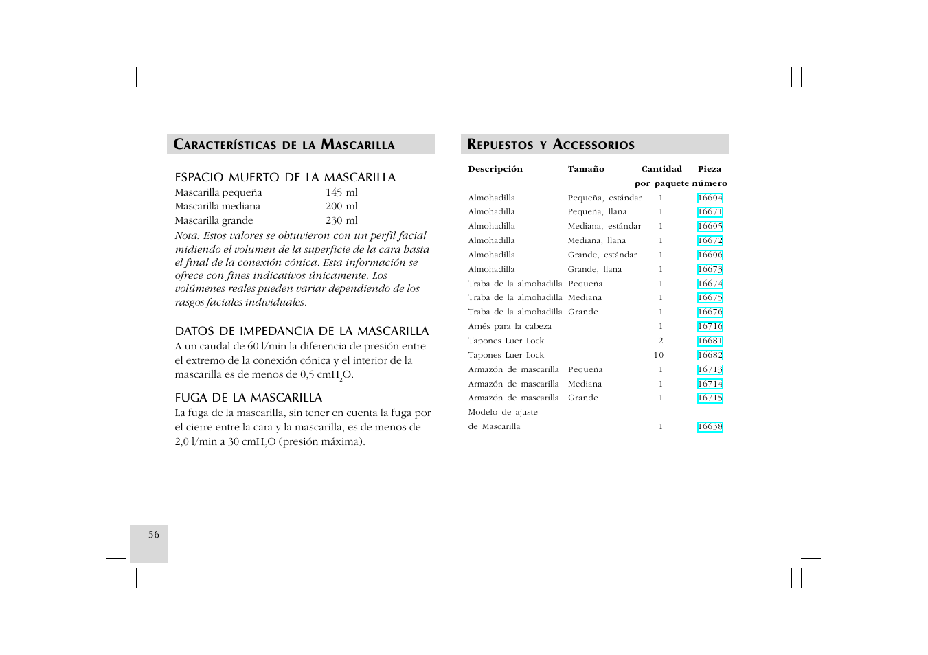 ResMed Mirage NV Full Face Mask Series 2 User Manual | Page 58 / 83