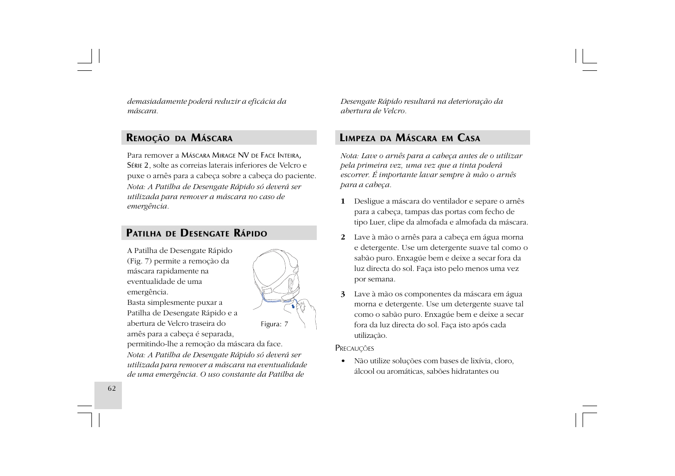 ResMed Mirage NV Full Face Mask Series 2 User Manual | Page 64 / 83