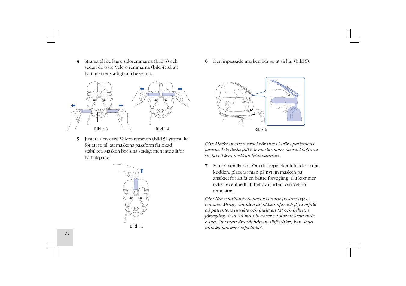 ResMed Mirage NV Full Face Mask Series 2 User Manual | Page 74 / 83