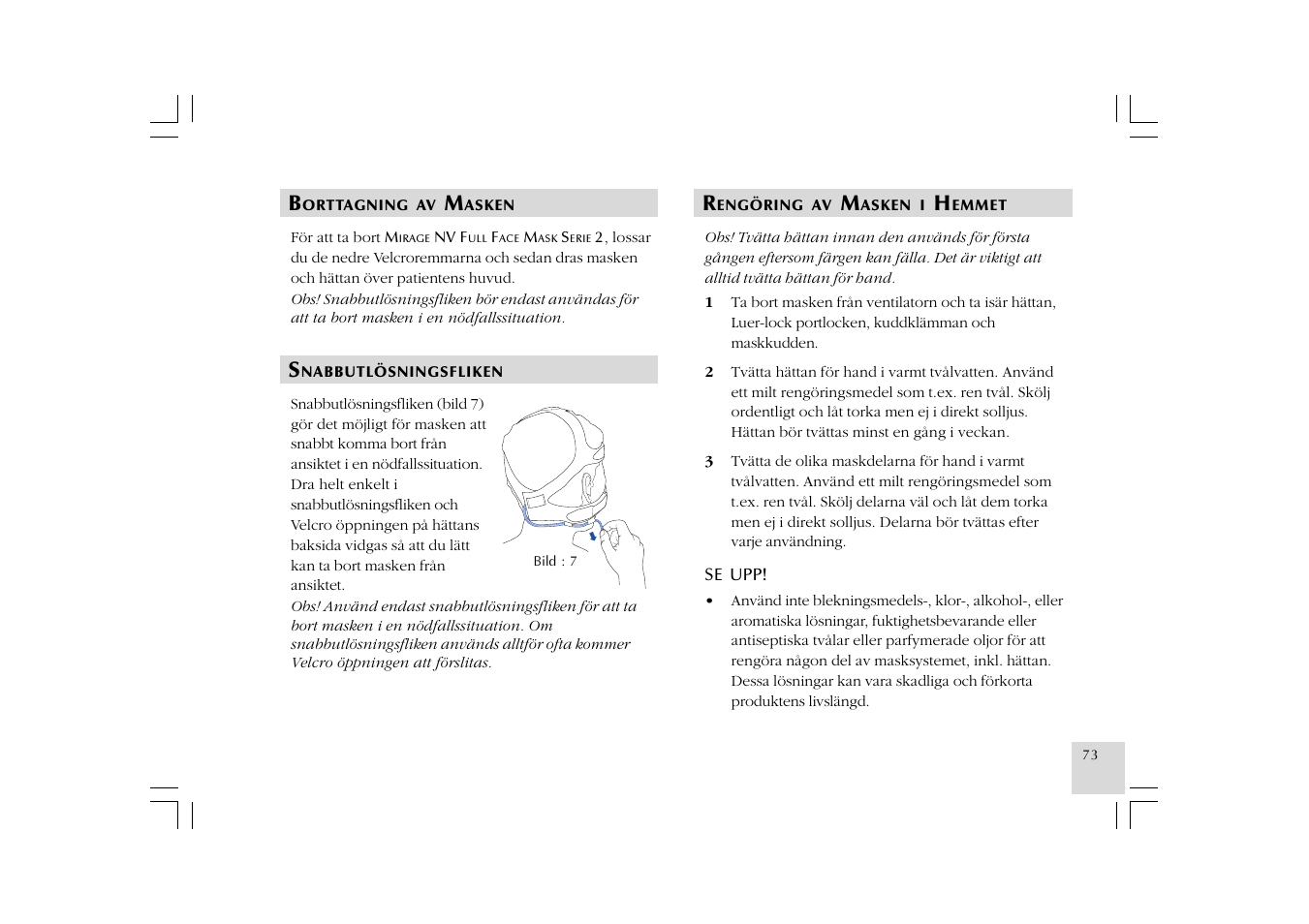 ResMed Mirage NV Full Face Mask Series 2 User Manual | Page 75 / 83