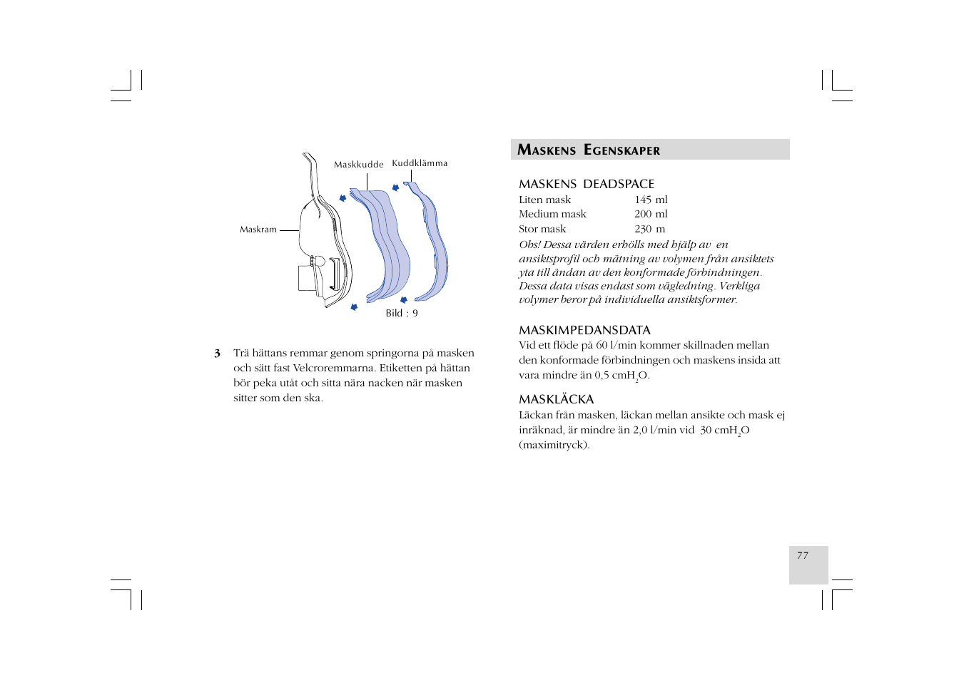 ResMed Mirage NV Full Face Mask Series 2 User Manual | Page 79 / 83