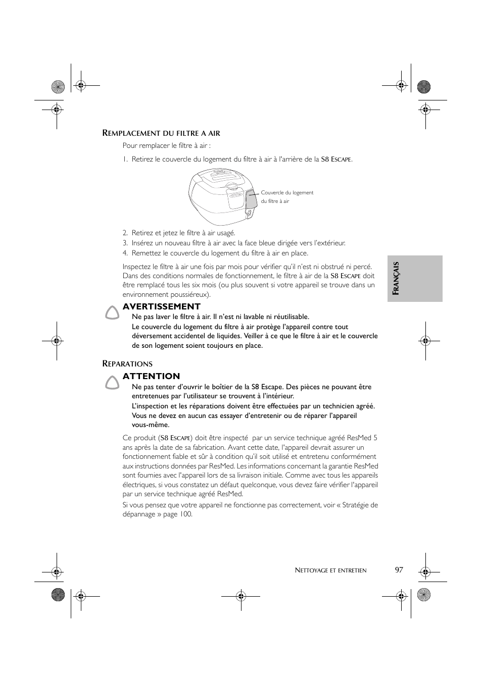 ResMed S8 User Manual | Page 102 / 269