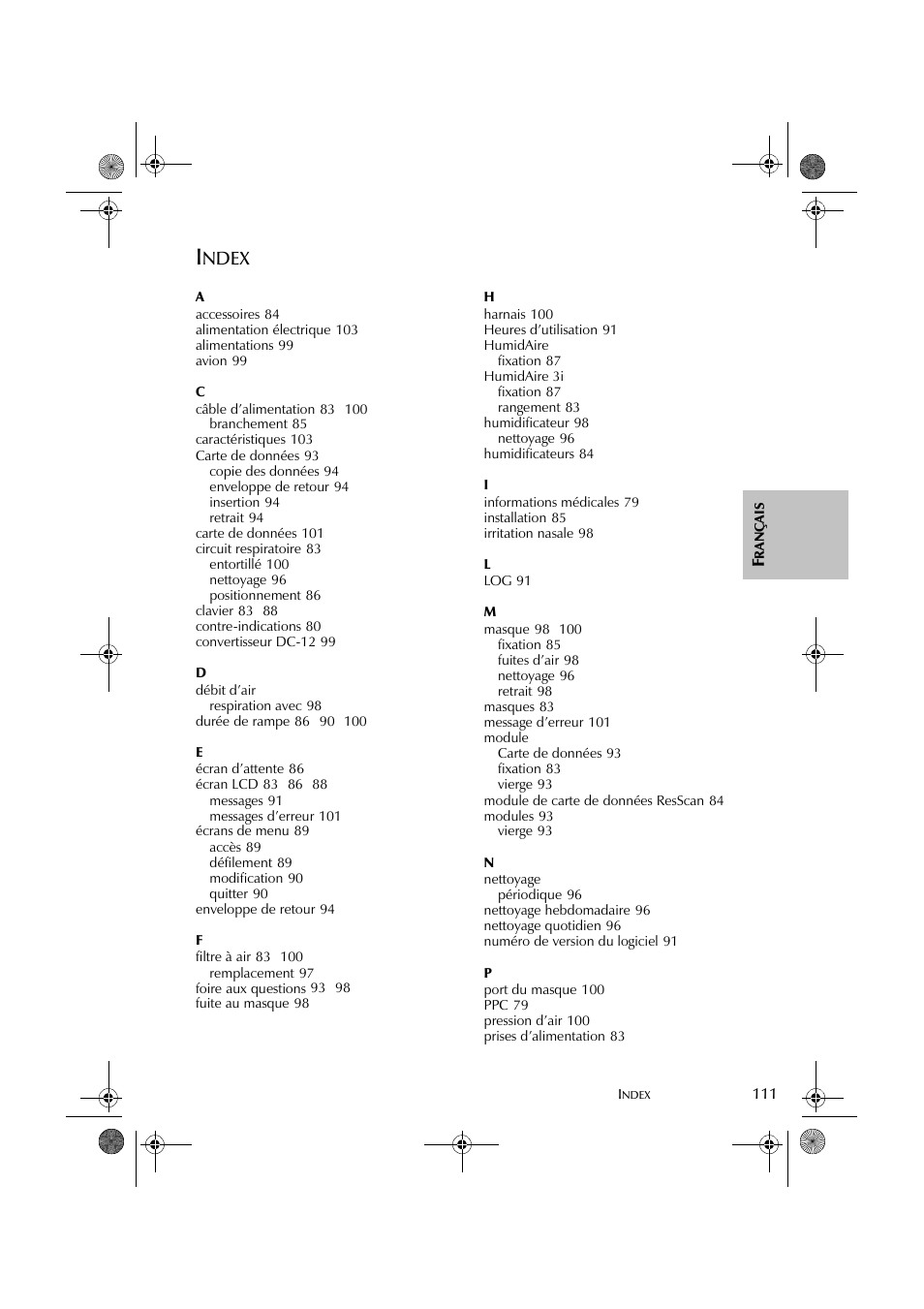 ResMed S8 User Manual | Page 116 / 269
