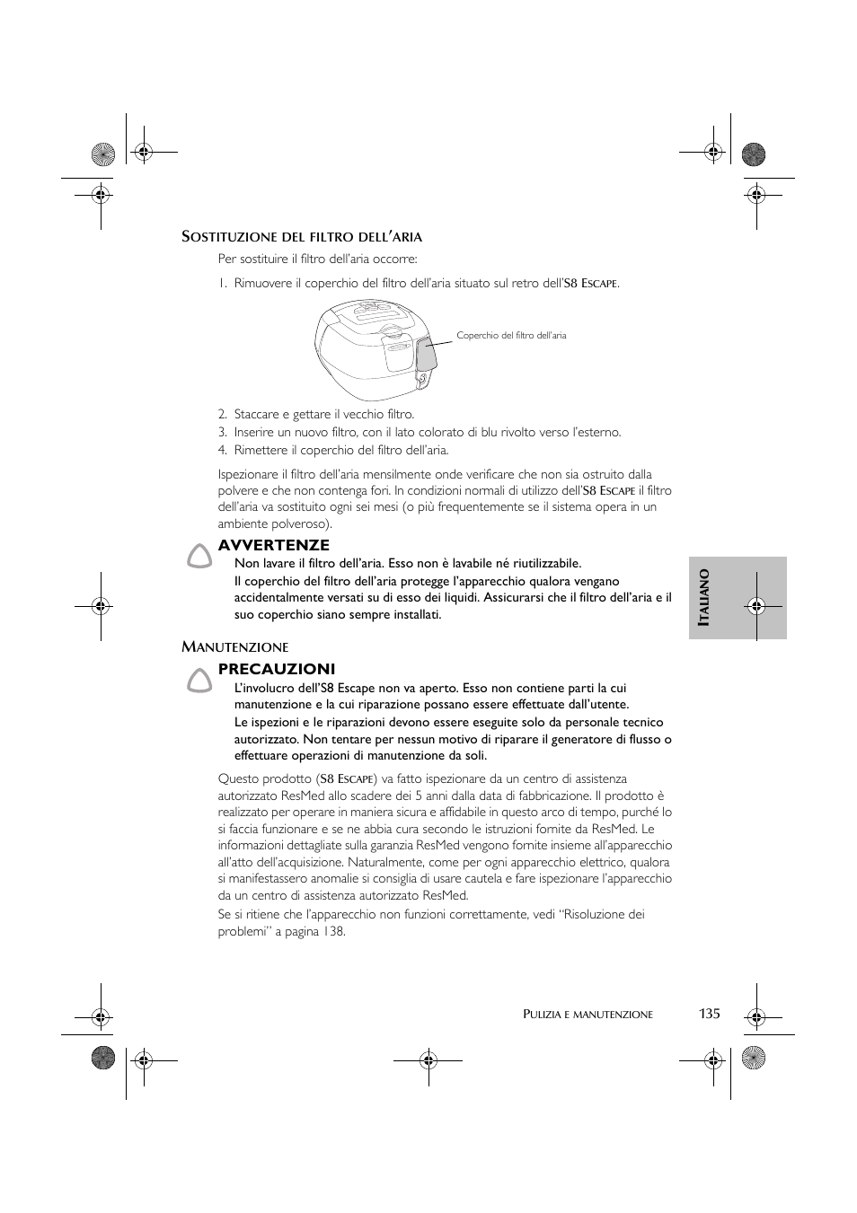 ResMed S8 User Manual | Page 140 / 269