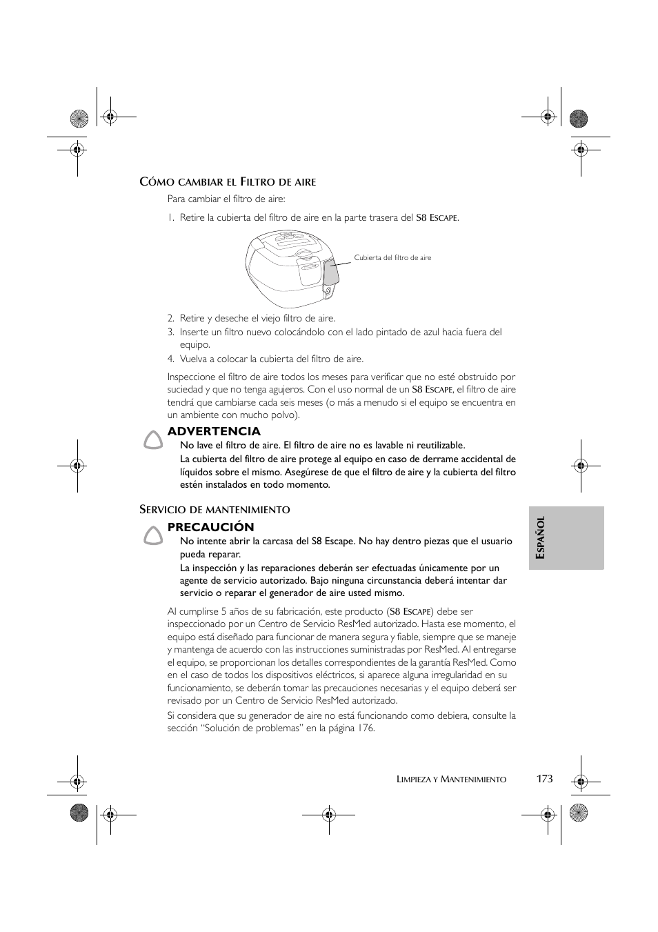 ResMed S8 User Manual | Page 178 / 269