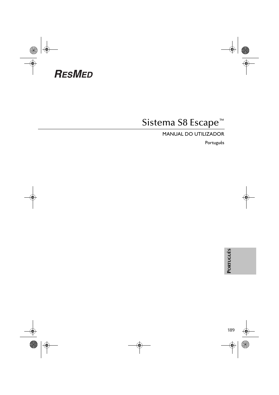 Sistema s8 escape | ResMed S8 User Manual | Page 194 / 269