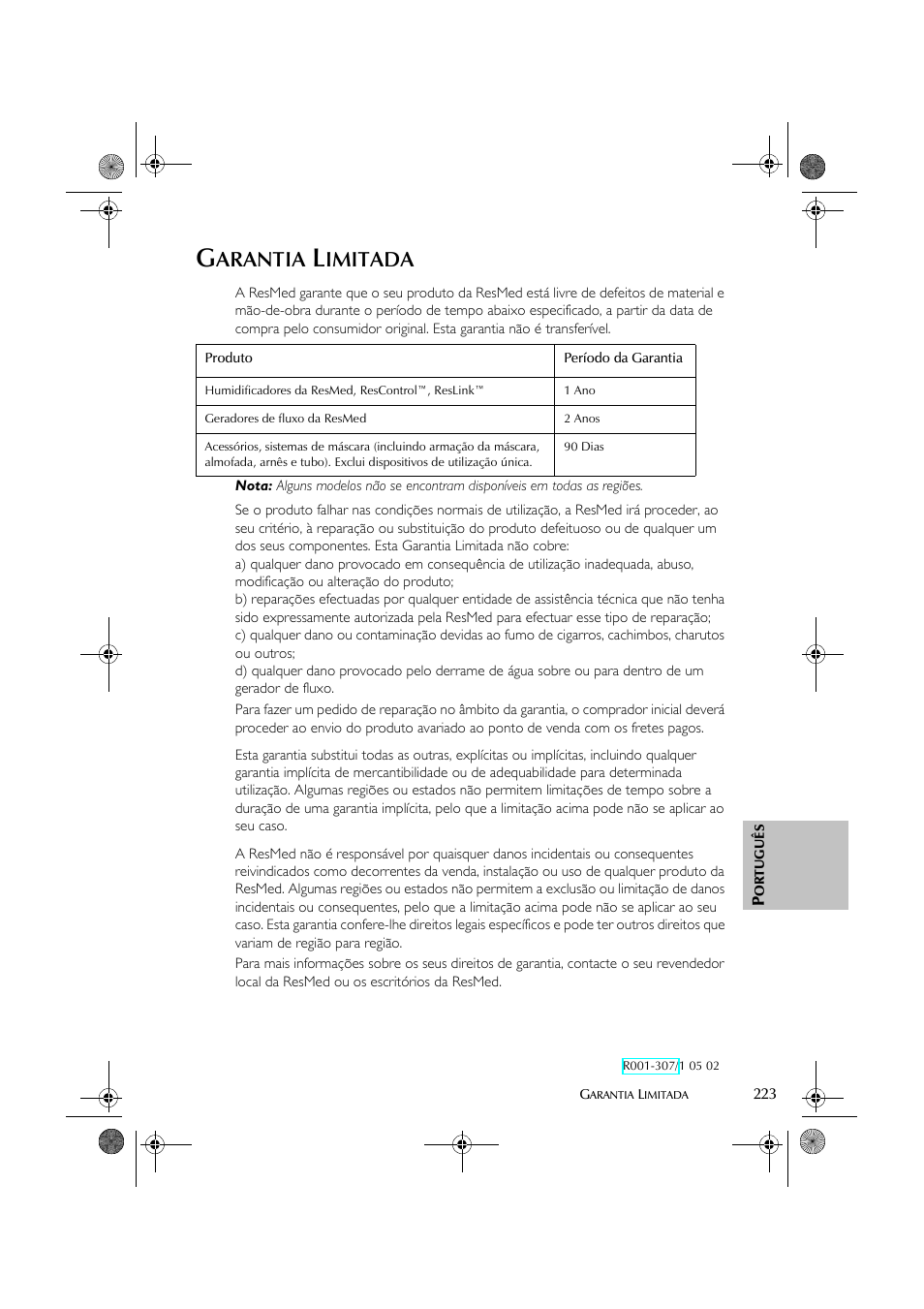 Arantia, Imitada | ResMed S8 User Manual | Page 228 / 269