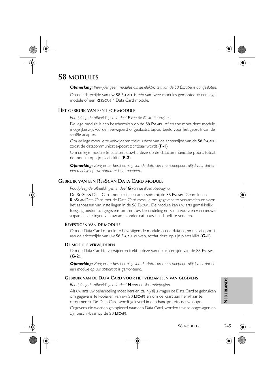 Modules | ResMed S8 User Manual | Page 250 / 269