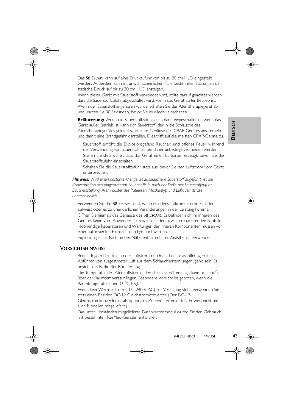 ResMed S8 User Manual | Page 48 / 269