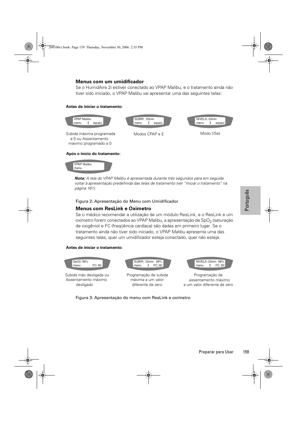 Po rtug uê s | ResMed C16389 User Manual | Page 164 / 193