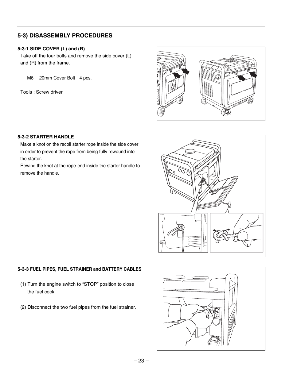 Subaru Robin Power Products RG2800I User Manual | Page 26 / 67