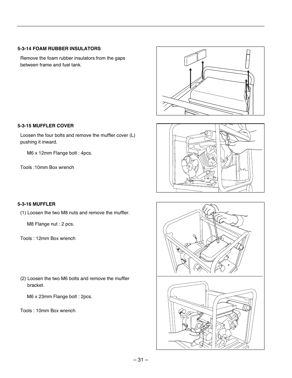 Subaru Robin Power Products RG2800I User Manual | Page 34 / 67