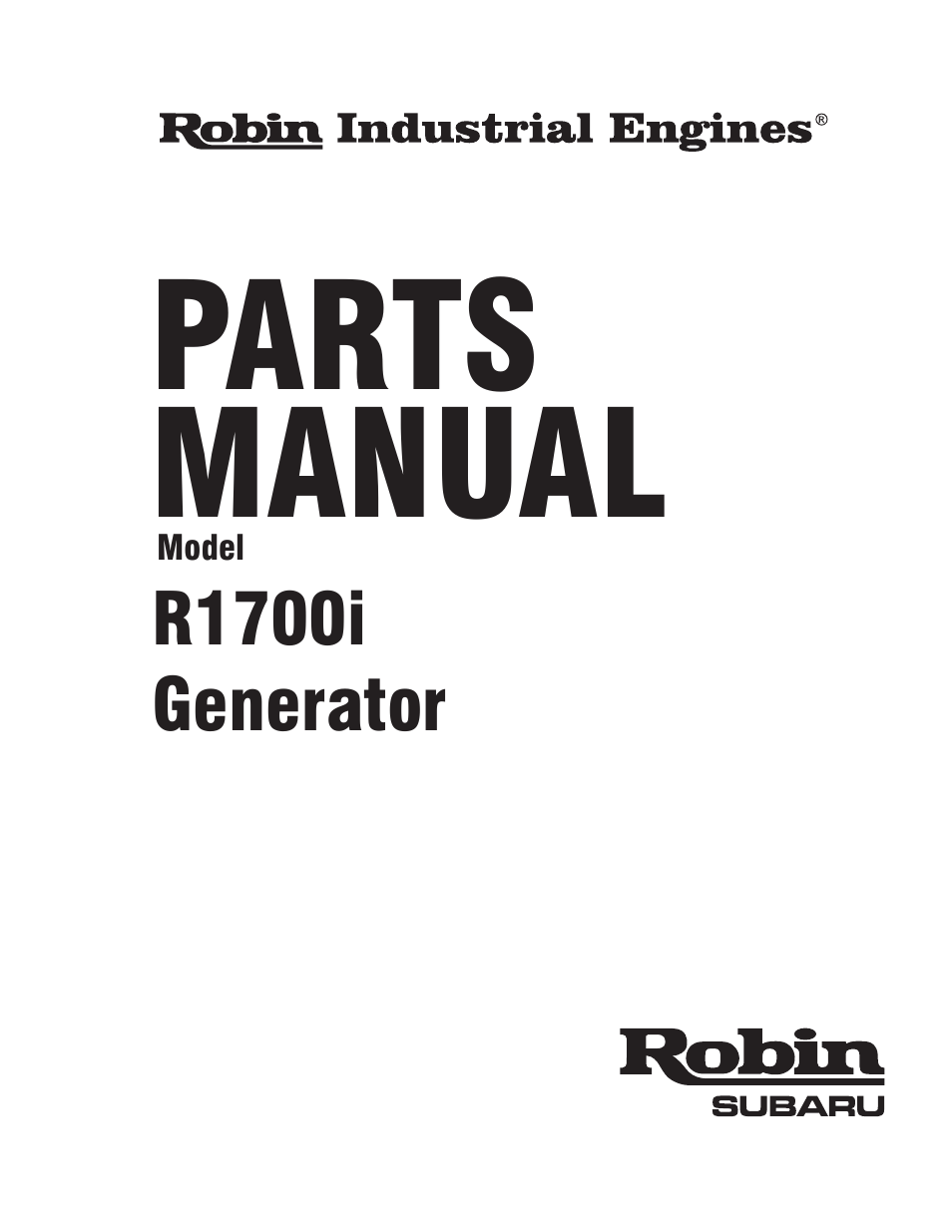 Subaru Robin Power Products PUB-GP6050 User Manual | 34 pages