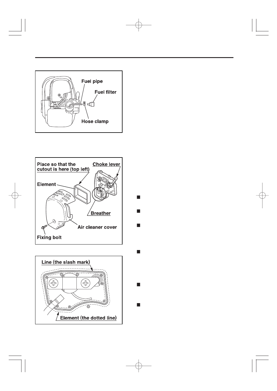 Cleaning fuel filter, Cleaning air cleaner | Subaru Robin Power Products EHO25A User Manual | Page 26 / 31