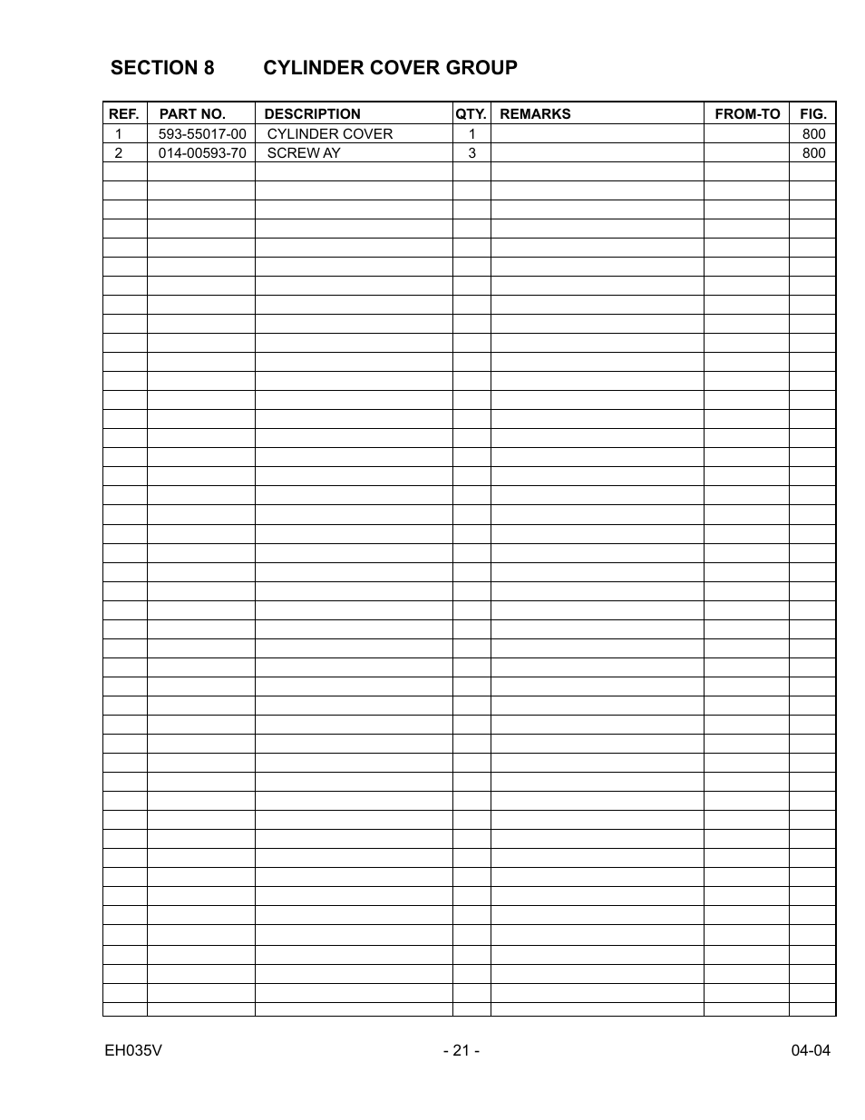 Subaru Robin Power Products EH035V User Manual | Page 21 / 30