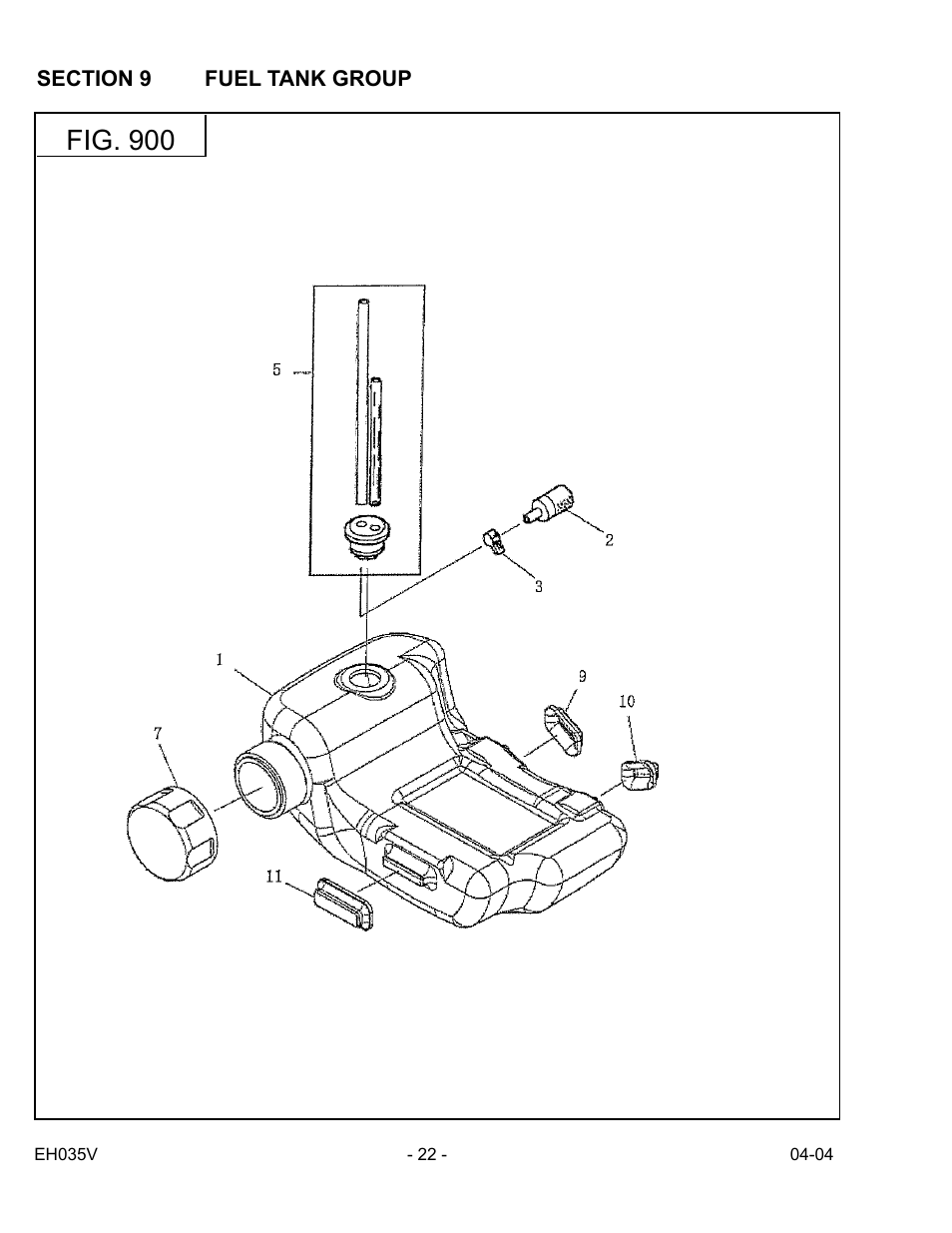 Fig. 900 | Subaru Robin Power Products EH035V User Manual | Page 22 / 30